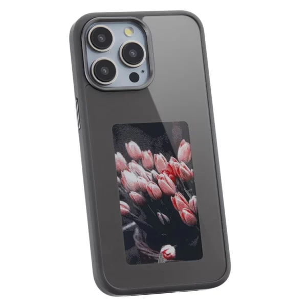 Étui Silicone E Ink pour iPhone 15 Pro Max NFC Noir