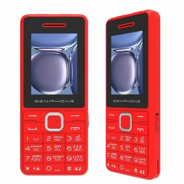 TÉLÉPHONE PORTABLE GENIPHONE A33 - ROUGE