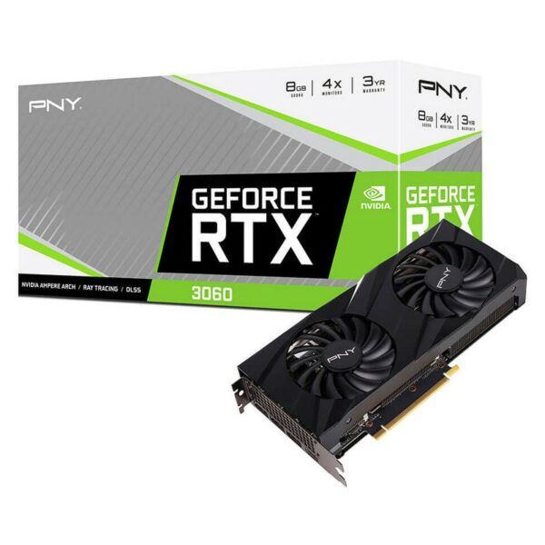 CARTE GRAPHIQUE PNY GEFORCE RTX 3060 8GB VERTO DUAL FAN