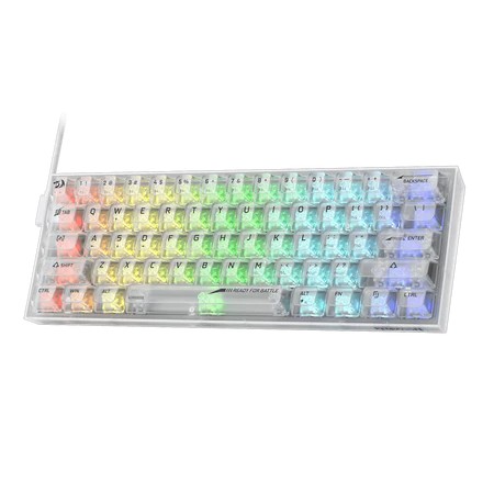 CLAVIER REDRAGON K617 FIZZ RGB TRANSPARENT