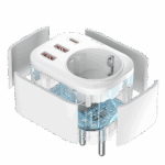 PRISE DE COURANT AUTOMATIQUE DEVIA SMART SERIES 2A+C PD 20W - BLANC