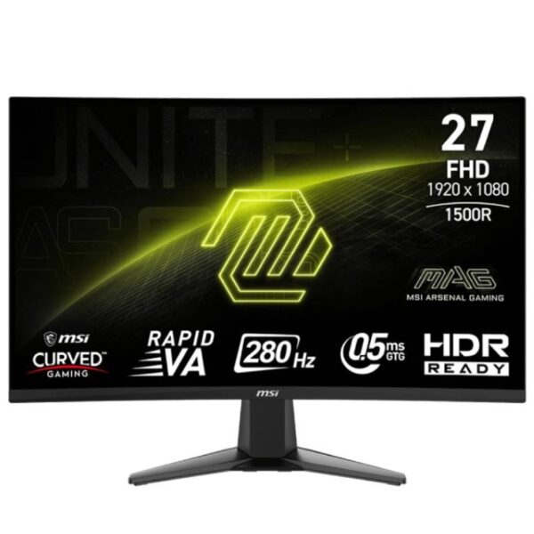 ECRAN GAMING MSI MAG 276CXF 280 HZ 27'' FULL HD INCURVÉ