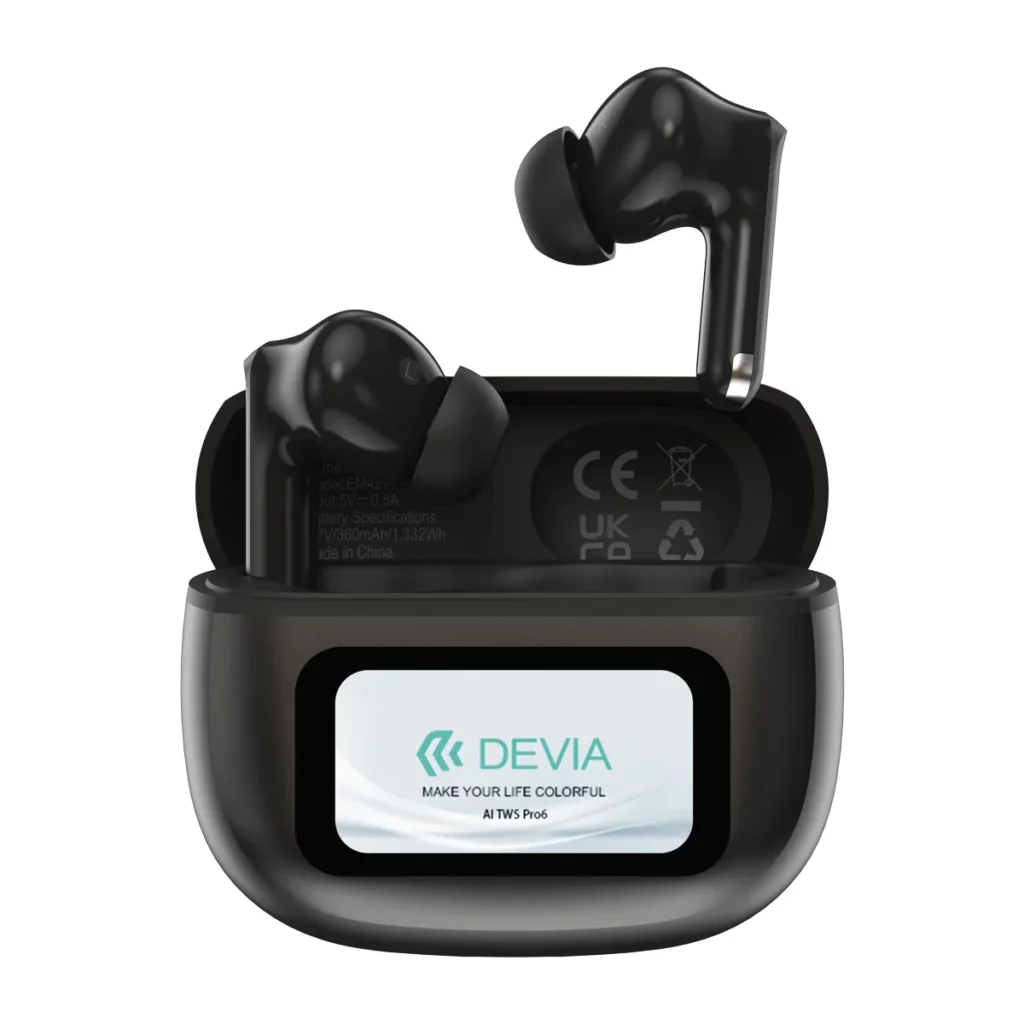 ÉCOUTEURS TRADUCTEUR IA DEVIA AI TWS PRO6 ANC